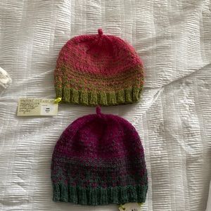 Kids hats hand knit